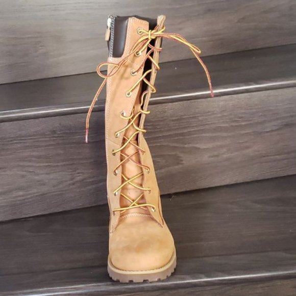 Timberland Girl's Tall Lace Up Boots - Picture 4 of 12